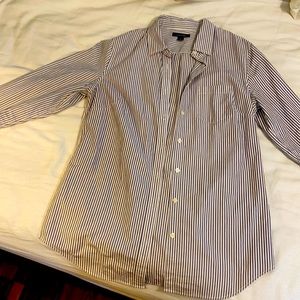 Lands End button down striped shirt